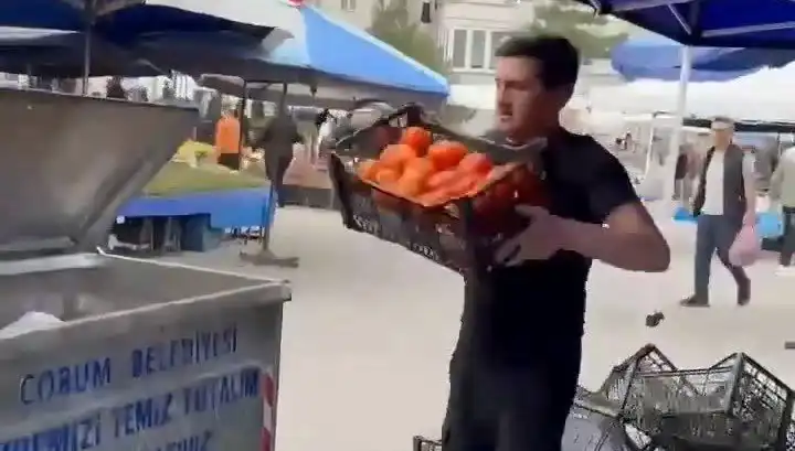 Domatesleri Çöpe Döken Pazarcıya Şok Cezalar: Rekor Tutarla Karşılaştı!