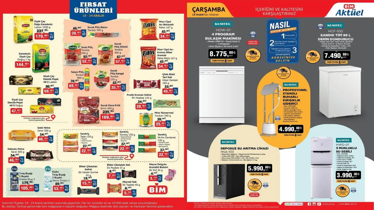 BİM Market 18-24 Aralık 2024 İndirim Kataloğu Yayınlandı! Bugün Hangi Ürünler Geliyor?