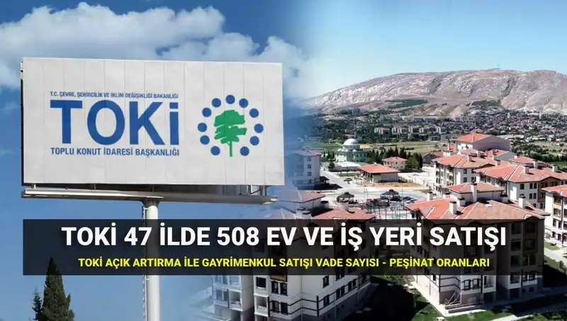 TOKİ'den 508 Konut ve İş Yeri Satışı: Detaylar Açıkladı