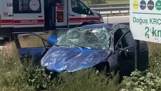 Kontrolden Çıkan Araç Takla Attı: Faciadan Dönüldü!