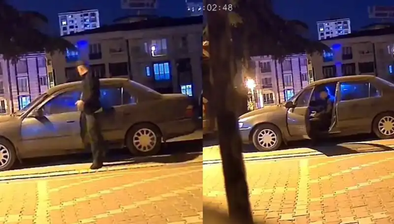 Park Halindeki Otomobili Hızla Çalan Hırsızlık Olayı Şokta Bıraktı