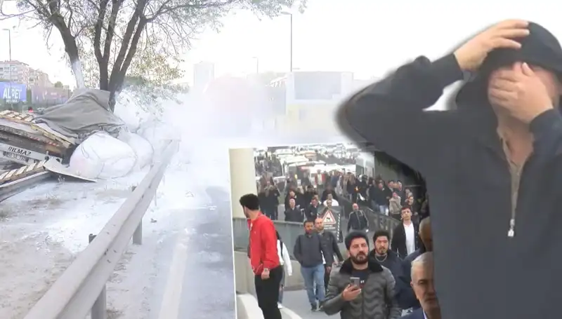 D-100'de Trafik Kabusu: Alçı Yüklü TIR Bariyerlere Çarptı!